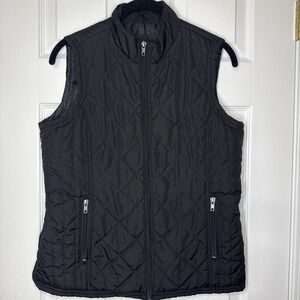 Black Quilted Puffer Vest